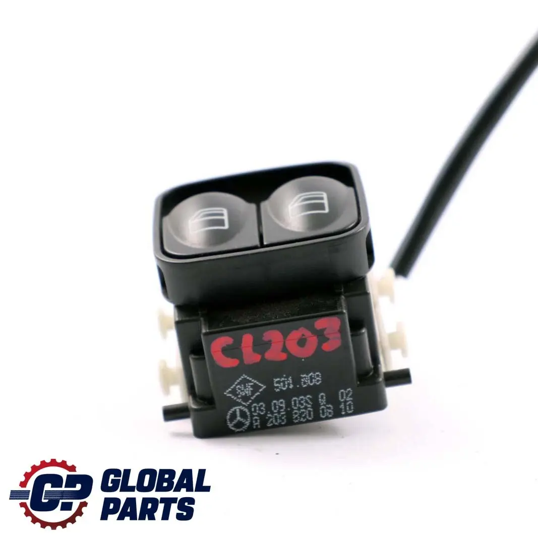 Mercedes CLC CL203 Interruttore Regolatore Finestrino Porta Lato Conducente - SKU A2038200810 - Numero di parte A2038200810