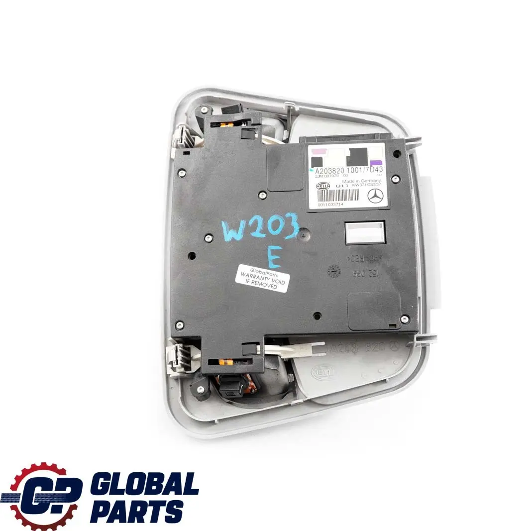 Mercedes-Benz S203 W203 Interieur Toit Lumiere Lampe Module Gris pour à propos du numéro de pièce A2038201001 Mercedes-Benz S203 W203 Interieur Toit Lumiere Lampe Module Gris - SKU A2038201001 - Numéro de pièce A2038201001