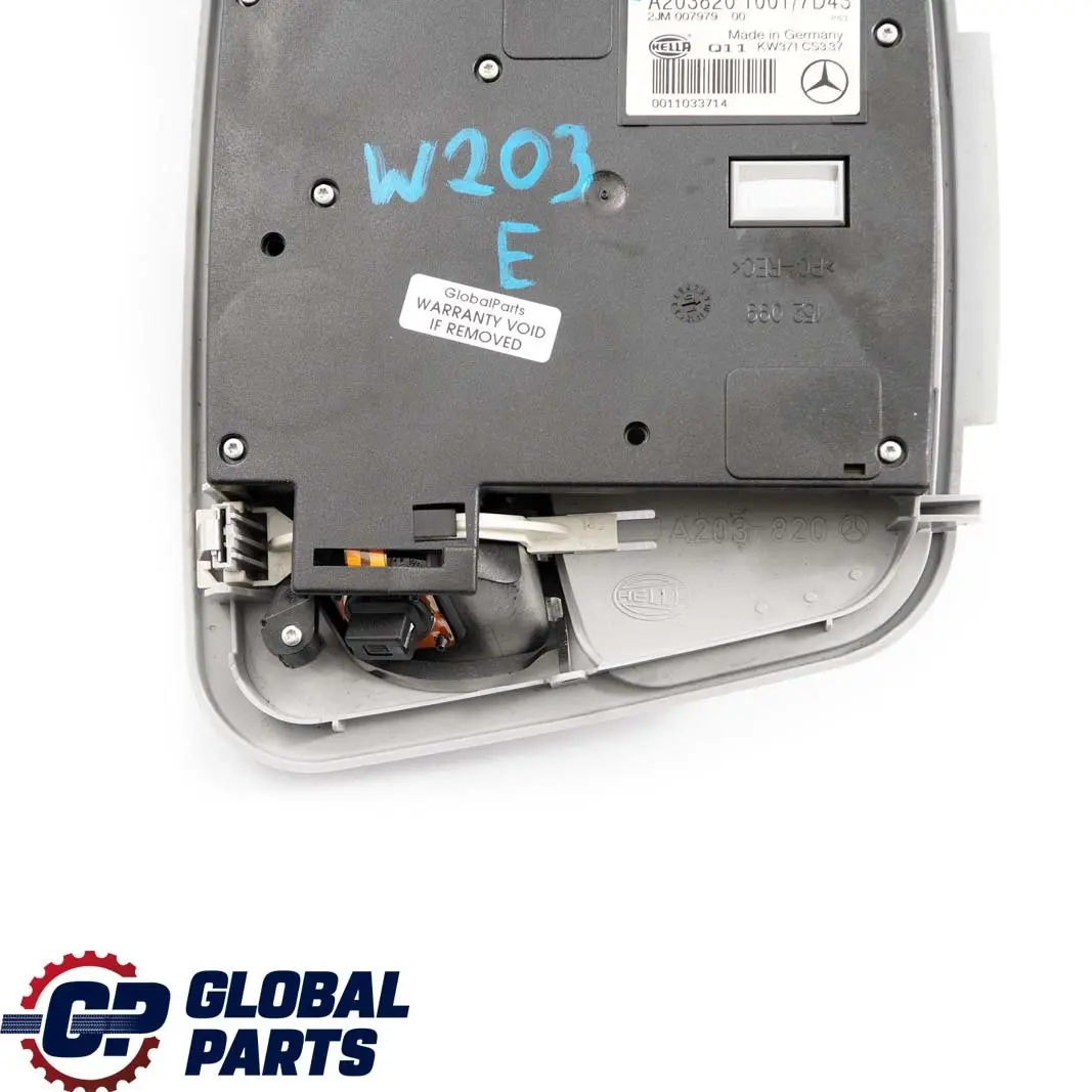 Mercedes-Benz S203 W203 Interieur Toit Lumiere Lampe Module Gris pour à propos du numéro de pièce A2038201001 Mercedes-Benz S203 W203 Interieur Toit Lumiere Lampe Module Gris - SKU A2038201001 - Numéro de pièce A2038201001