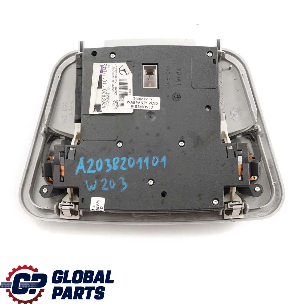 Mercedes-Benz C W203 Interior Roof Light Lamp Control Unit Sunroof to with Part number A2038201101 Mercedes-Benz C W203 Interior Roof Light Lamp Control Unit Sunroof - SKU A2038201101 - Part number A2038201101