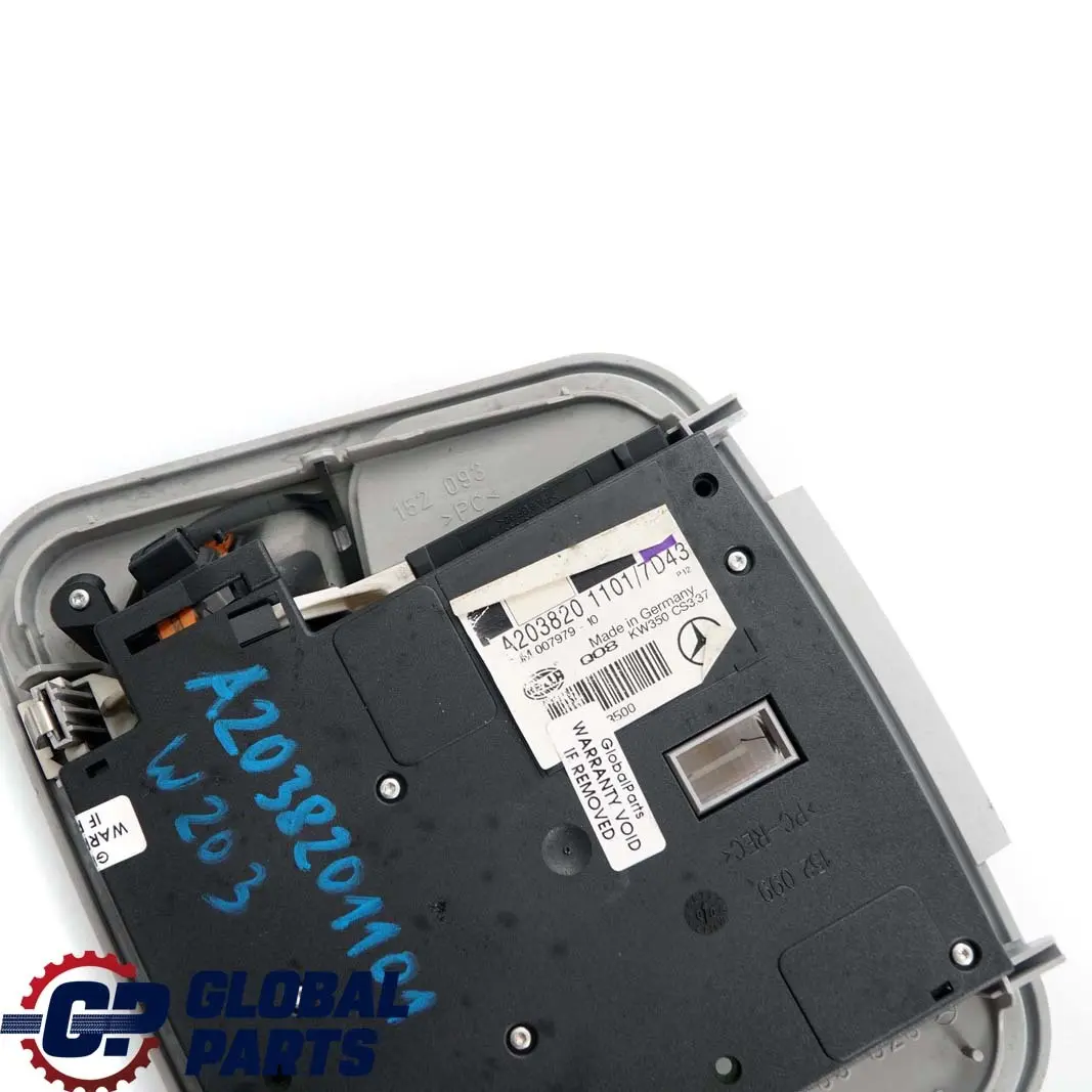  Mercedes-Benz C W203 Interior Roof Light Lamp Control Unit Sunroof - SKU A2038201101 - Part number A2038201101
