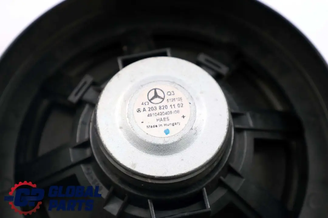 Class W203 C209 Front Left Right N/O/S Door Speaker to Mercedes C CLK with Part number A2038201102 Mercedes C CLK Class W203 C209 Front Left Right N/O/S Door Speaker - SKU A2038201102 - Part number A2038201102