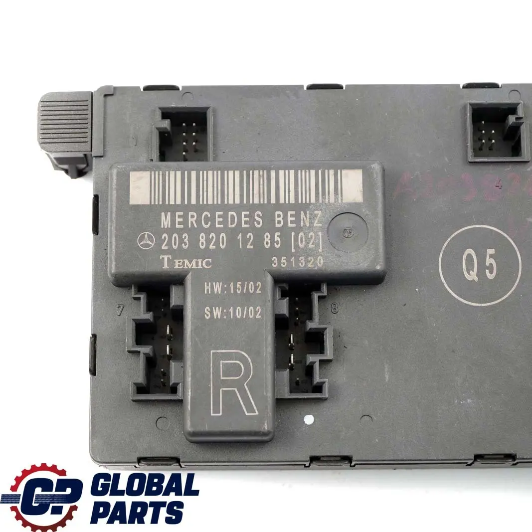 Mercedes W203 Modulo unit? controllo O/S porta anteriore destra - SKU A2038201285 - Numero di parte A2038201285