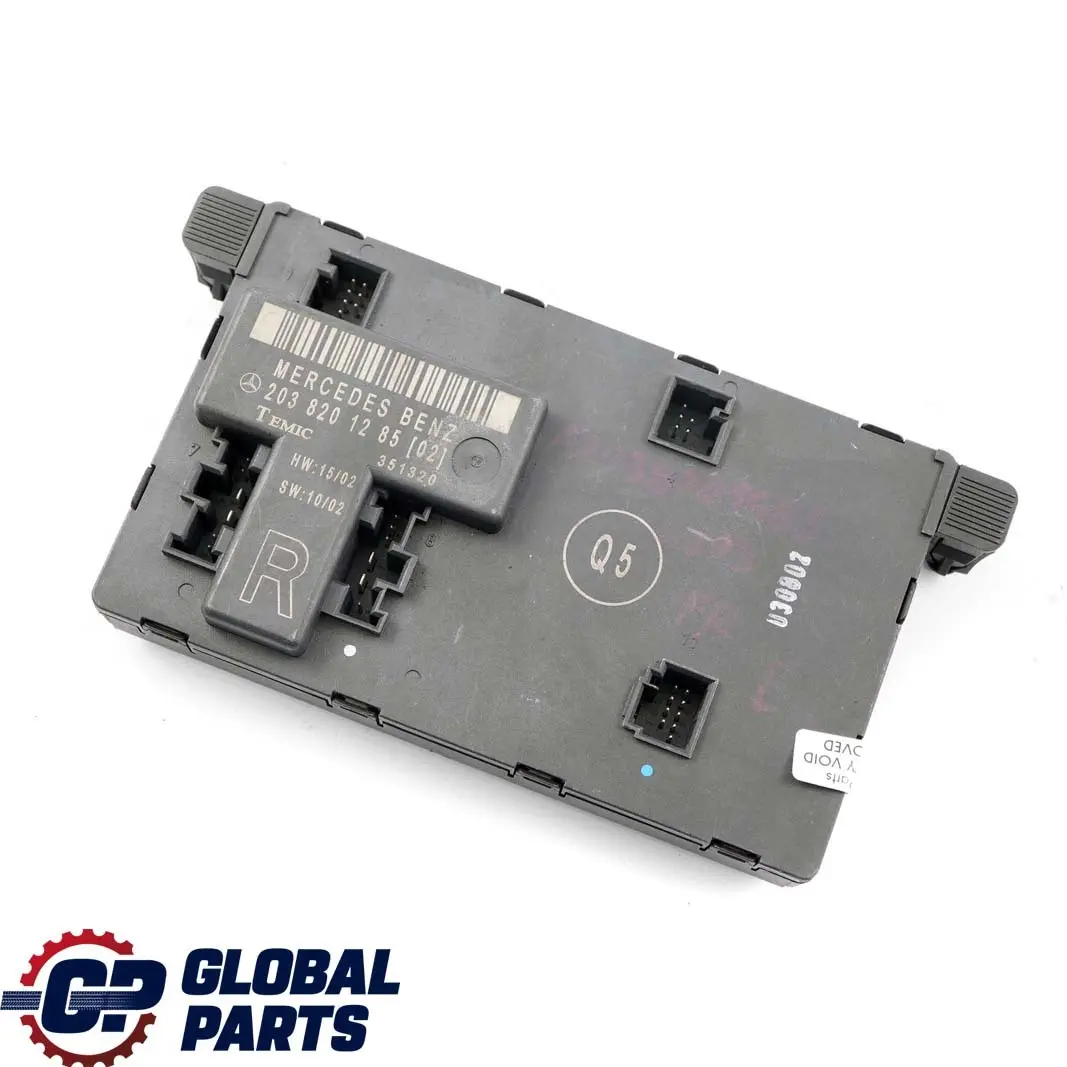  Mercedes-Benz C-Class W203 Front Right Door O/S Control Unit Module - SKU A2038201285 - Part number A2038201285