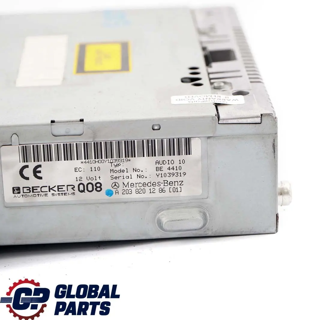 Mercedes-Benz C-Class W203 CD Player Audio Stereo Radio Head Unit to with Part number A2038201286 Mercedes-Benz C-Class W203 CD Player Audio Stereo Radio Head Unit - SKU A2038201286 - Part number A2038201286