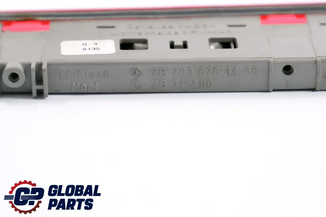 Additional Third Brake Light Stop Lamp to Mercedes C-Class W203 Rear with Part number A2038201456 Mercedes C-Class W203 Rear Additional Third Brake Light Stop Lamp - SKU A2038201456 - Part number A2038201456