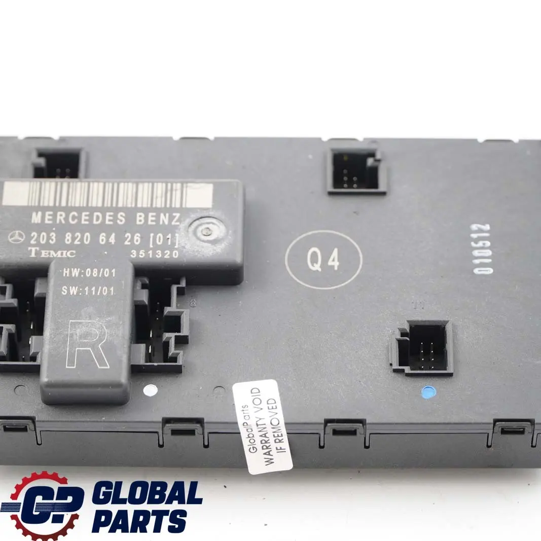  Mercedes-Benz C-Class W203 2 Door Control Module Front Right O/S - SKU A2038201485-2 - Part number A2038201485