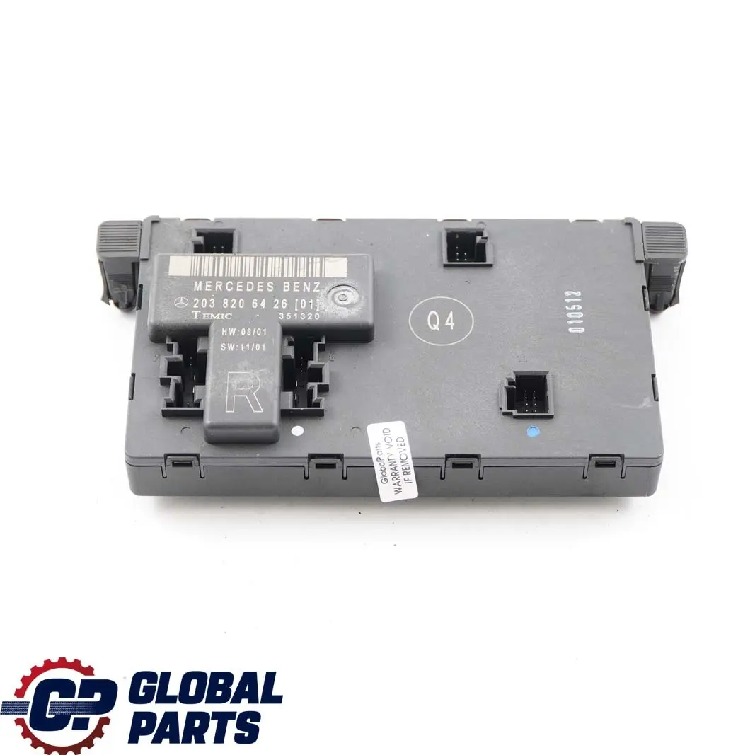 Mercedes-Benz C-Class W203 2 Door Control Module Front Right O/S to with Part number A2038201485 Mercedes-Benz C-Class W203 2 Door Control Module Front Right O/S - SKU A2038201485-2 - Part number A2038201485