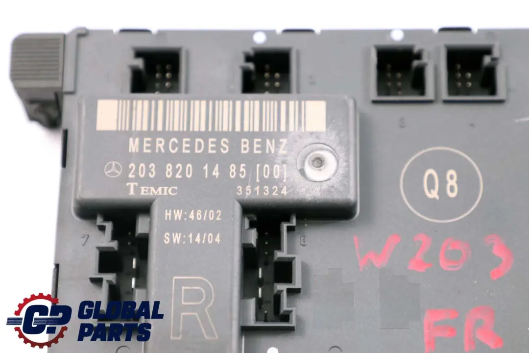 Module Contrôle Porte Avant Droite pour Mercedes W203 à propos du numéro de pièce A2038201485 Mercedes W203 Module Contrôle Porte Avant Droite - SKU A2038201485 - Numéro de pièce A2038201485