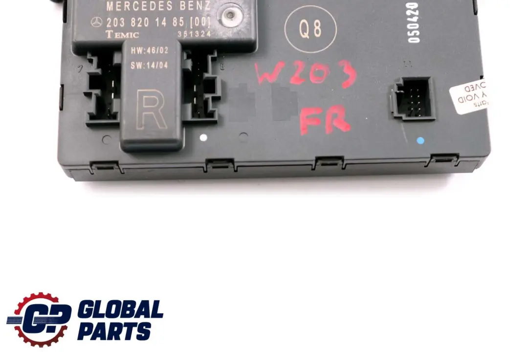 Módulo Control Puerta Delantera Derecha para Mercedes W203 con número de pieza A2038201485 Mercedes W203 Módulo Control Puerta Delantera Derecha - SKU A2038201485 - Número de pieza A2038201485