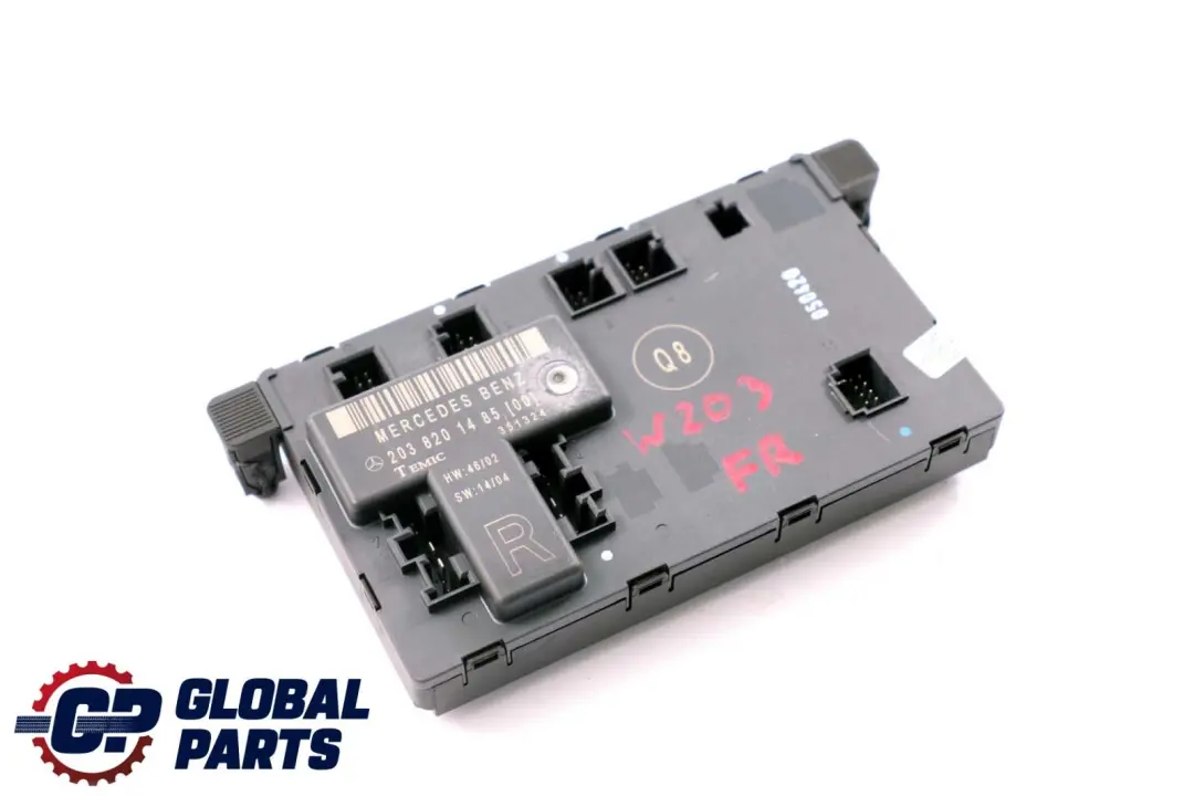 Módulo Control Puerta Delantera Derecha para Mercedes W203 con número de pieza A2038201485 Mercedes W203 Módulo Control Puerta Delantera Derecha - SKU A2038201485 - Número de pieza A2038201485