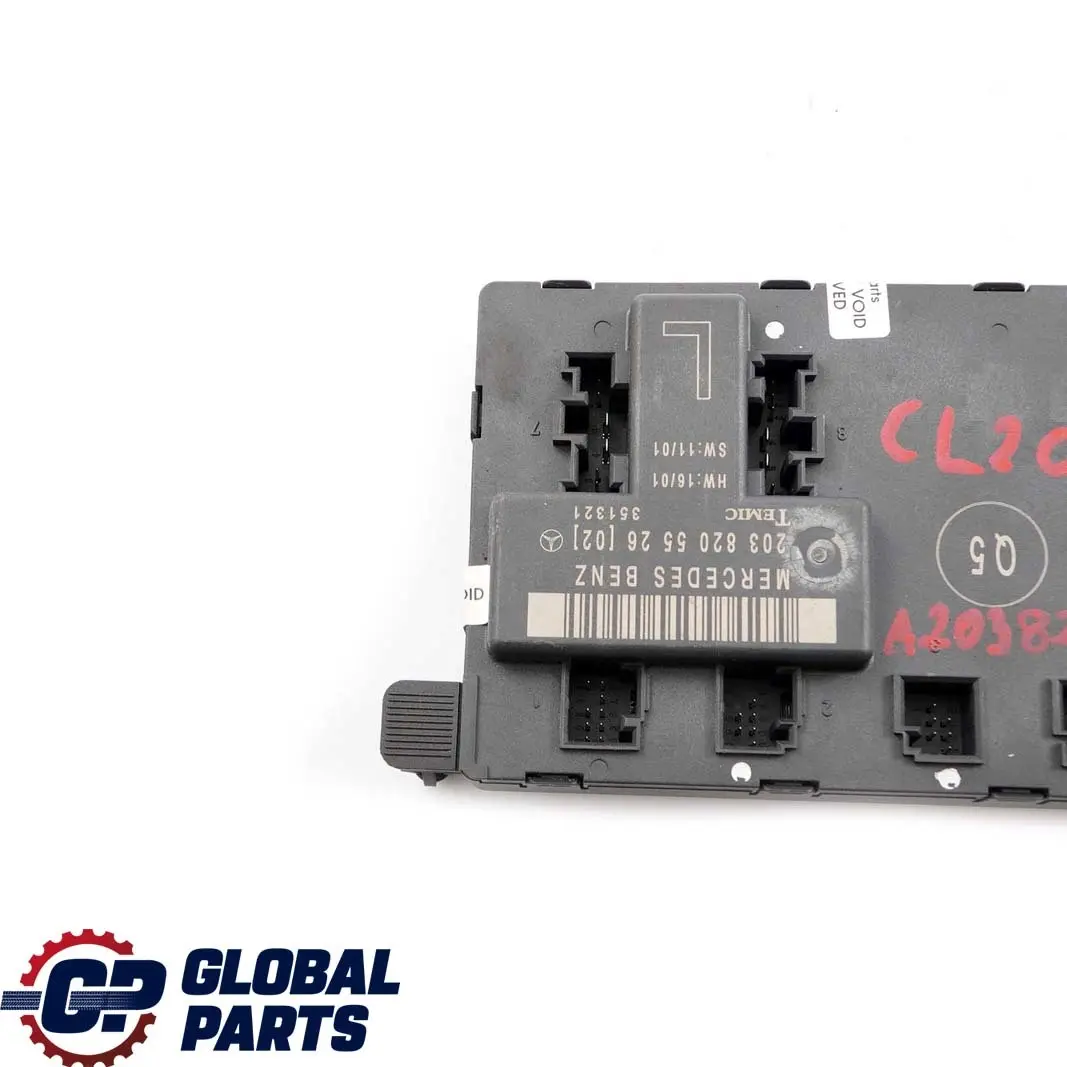 Mercedes W203 Door Module Control Unit Front Left N/S - SKU A2038201585-1 - Part number A2038201585