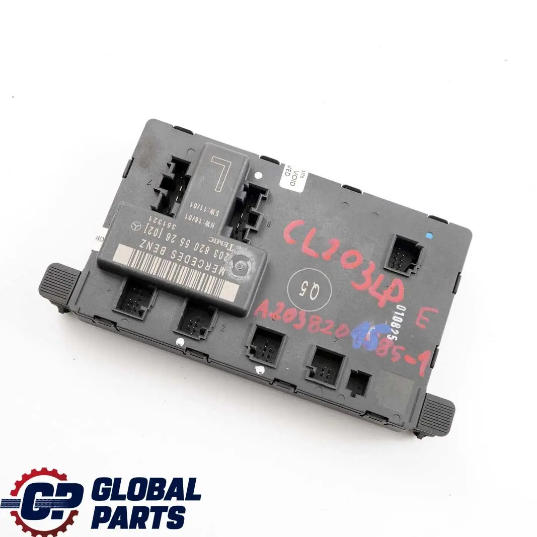 Mercedes W203 Door Module Control Unit Front Left N/S - SKU A2038201585-1 - Part number A2038201585