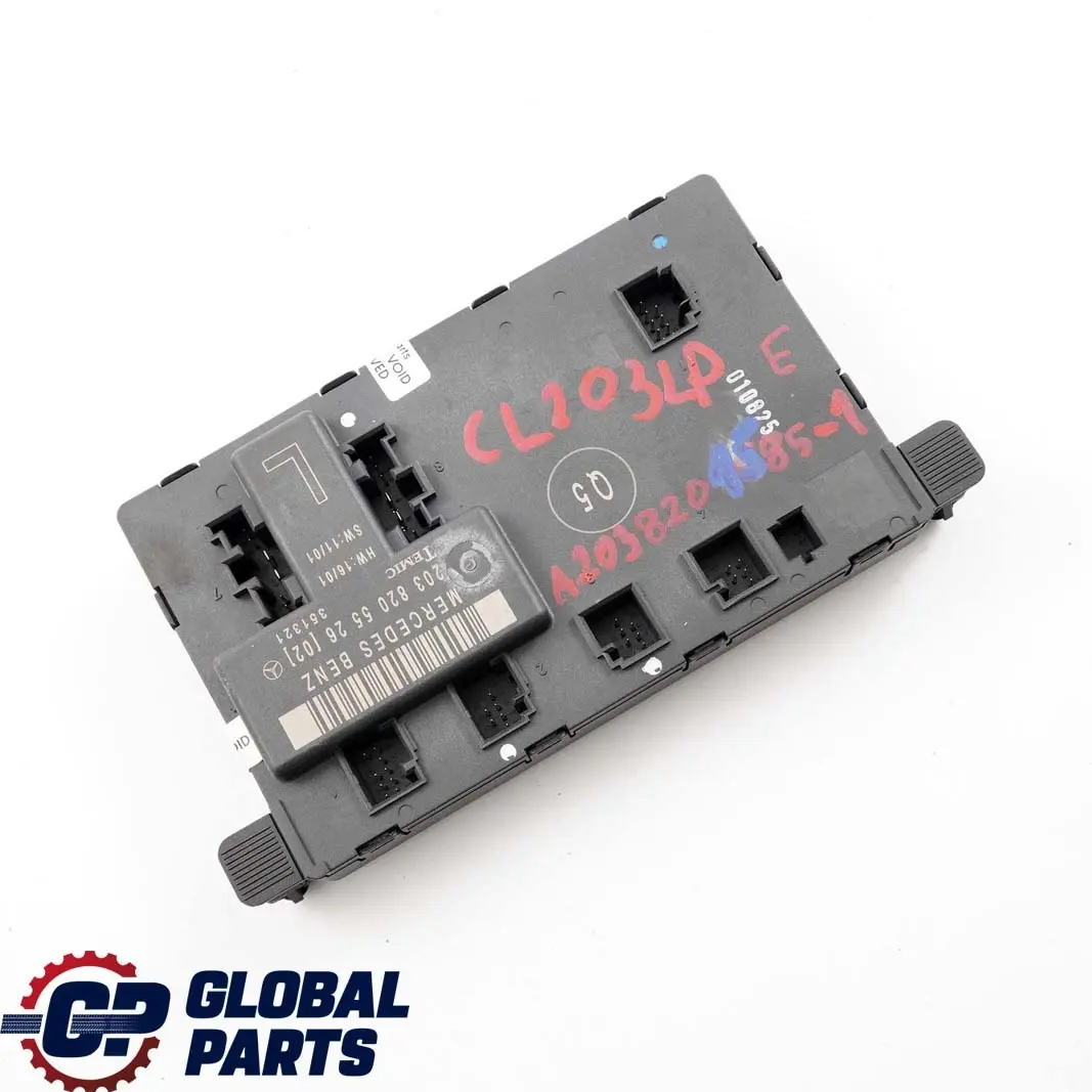Clase W203 Modulo De Control De Puerta Delantera Izquierda para Mercedes con número de pieza A2038201585 Mercedes Clase W203 Modulo De Control De Puerta Delantera Izquierda - SKU A2038201585-1 - Número de pieza A2038201585
