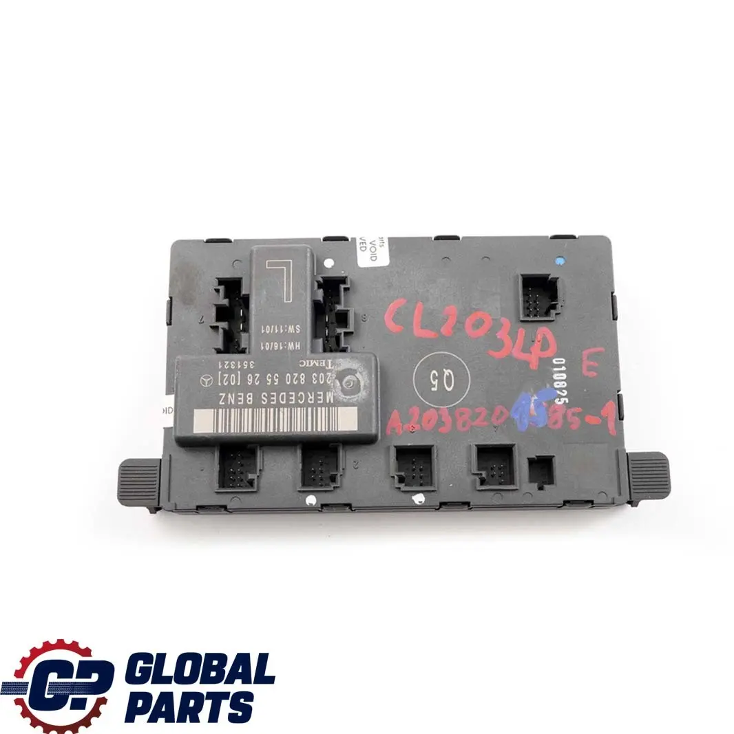 Modulo controllo porta anteriore sinistra per Mercedes W203 con numero di parte A2038201585 Mercedes W203 Modulo controllo porta anteriore sinistra - SKU A2038201585-1 - Numero di parte A2038201585