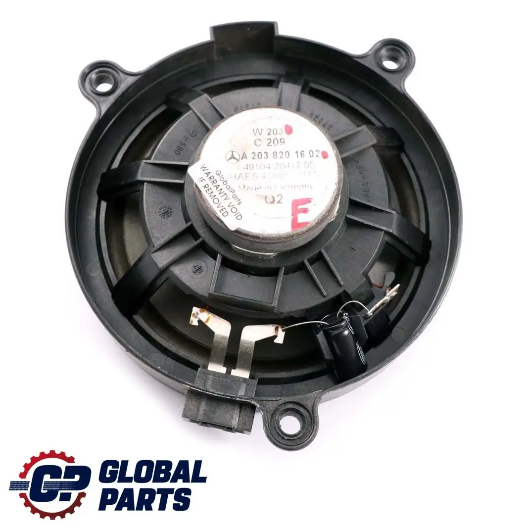  Mercedes-Benz C CLK W203 C209 Rear Left Right Door Speaker - SKU A2038201602 - Numéro de pièce A2038201602