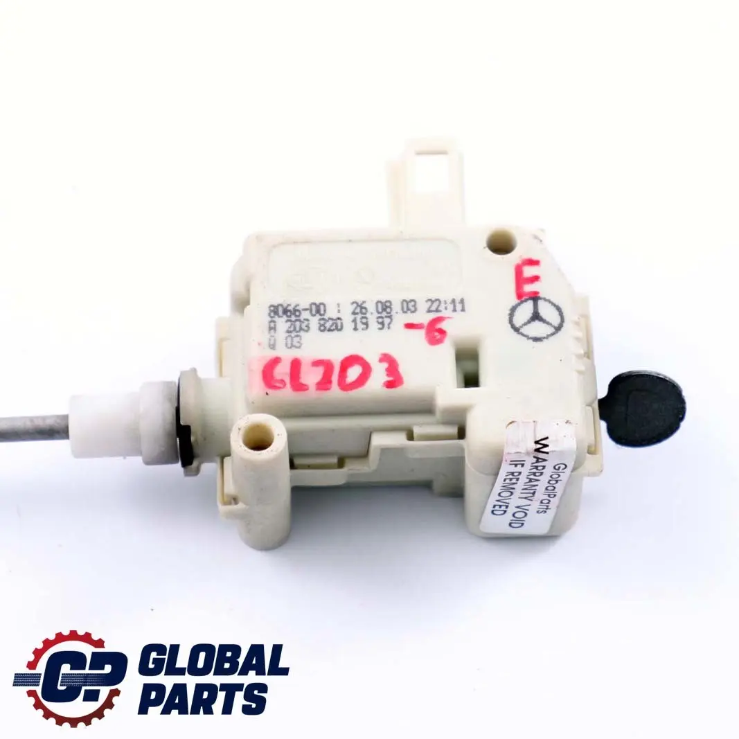 Mercedes-Benz CLC CL203 6 Stellmotor Stellelement Tankklappe für mit Teilenummer A2038201997 Mercedes-Benz CLC CL203 6 Stellmotor Stellelement Tankklappe - SKU A2038201997-6 - Teilenummer A2038201997