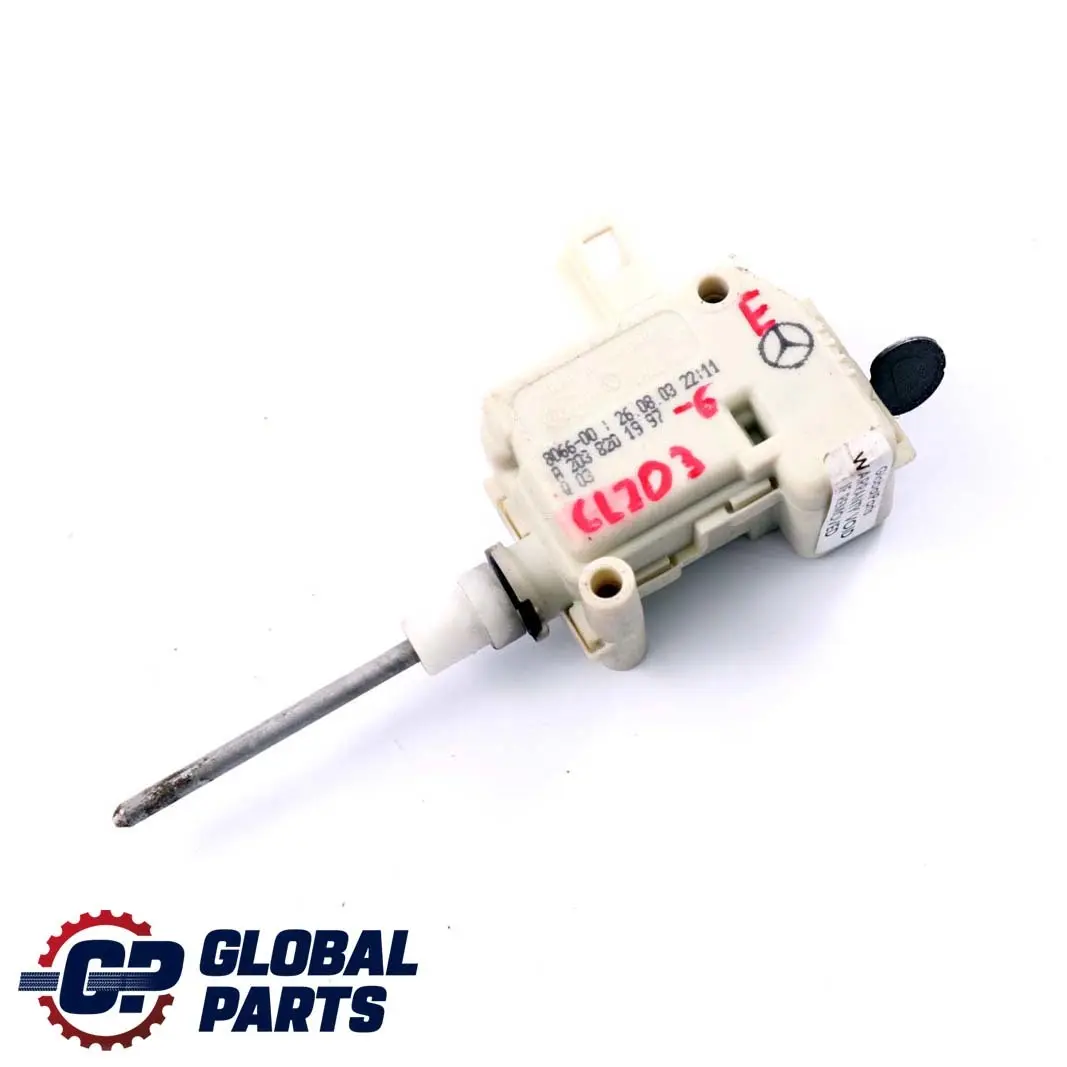 Mercedes-Benz CLC-Class CL203 6 Fuel Flap Release Actuator Motor to with Part number A2038201997 Mercedes-Benz CLC-Class CL203 6 Fuel Flap Release Actuator Motor - SKU A2038201997-6 - Part number A2038201997