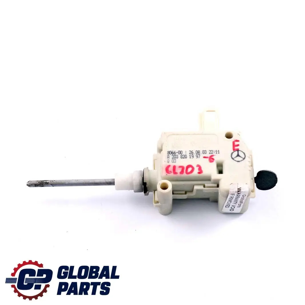 Mercedes-Benz CLC CL203 6 Servomoteur element de Reglage Reservoir pour à propos du numéro de pièce A2038201997 Mercedes-Benz CLC CL203 6 Servomoteur element de Reglage Reservoir - SKU A2038201997-6 - Numéro de pièce A2038201997