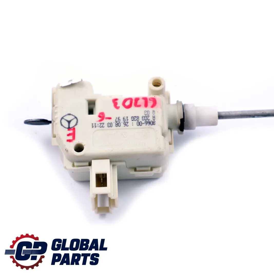 Mercedes-Benz CLC-Class CL203 6 Motor Actuador Liberación Tapa Combustible para con número de pieza A2038201997 Mercedes-Benz CLC-Class CL203 6 Motor Actuador Liberación Tapa Combustible - SKU A2038201997-6 - Número de pieza A2038201997