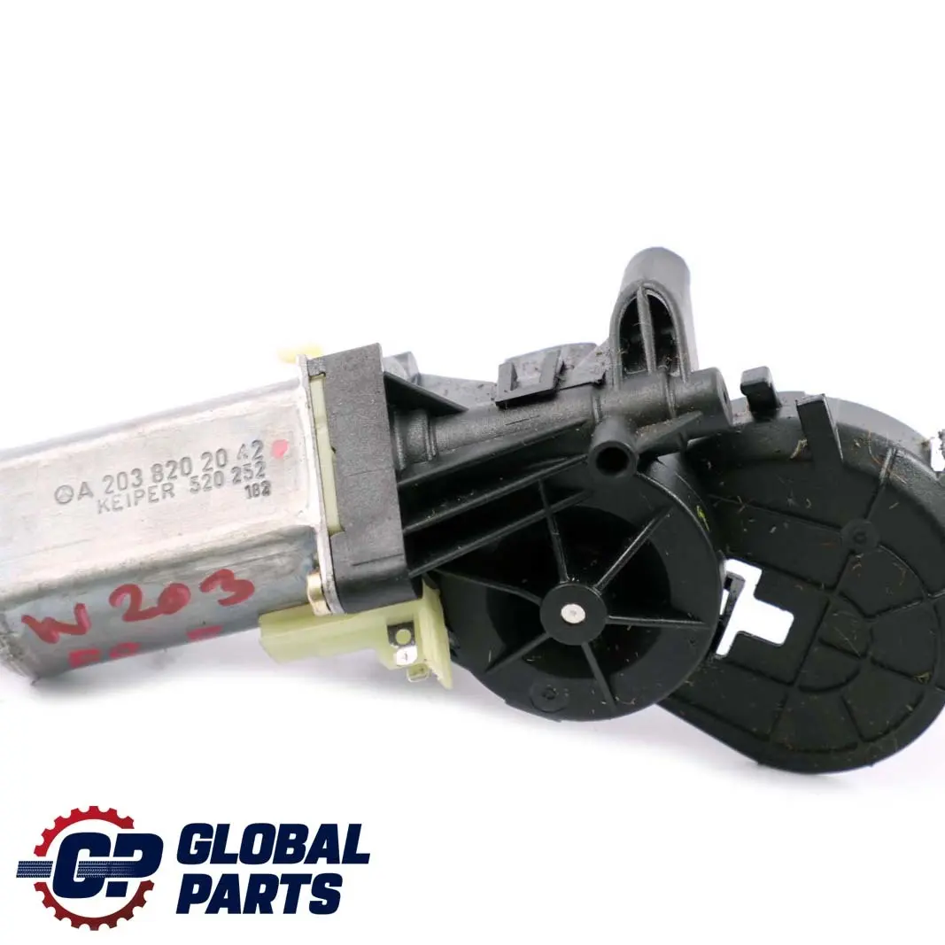 Mercedes-Benz C W203 Motor Electrico del Elevalunas de la Puerta Derecha para con número de pieza A2038202042 Mercedes-Benz C W203 Motor Electrico del Elevalunas de la Puerta Derecha - SKU A2038202042 - Número de pieza A2038202042