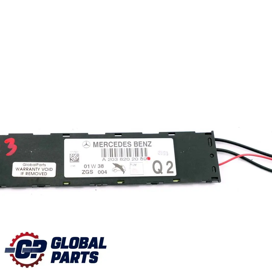 Antenne Amplificateur Module ECU Unité pour Mercedes CL203 à propos du numéro de pièce A2038202089 Mercedes CL203 Antenne Amplificateur Module ECU Unité - SKU A2038202089 - Numéro de pièce A2038202089