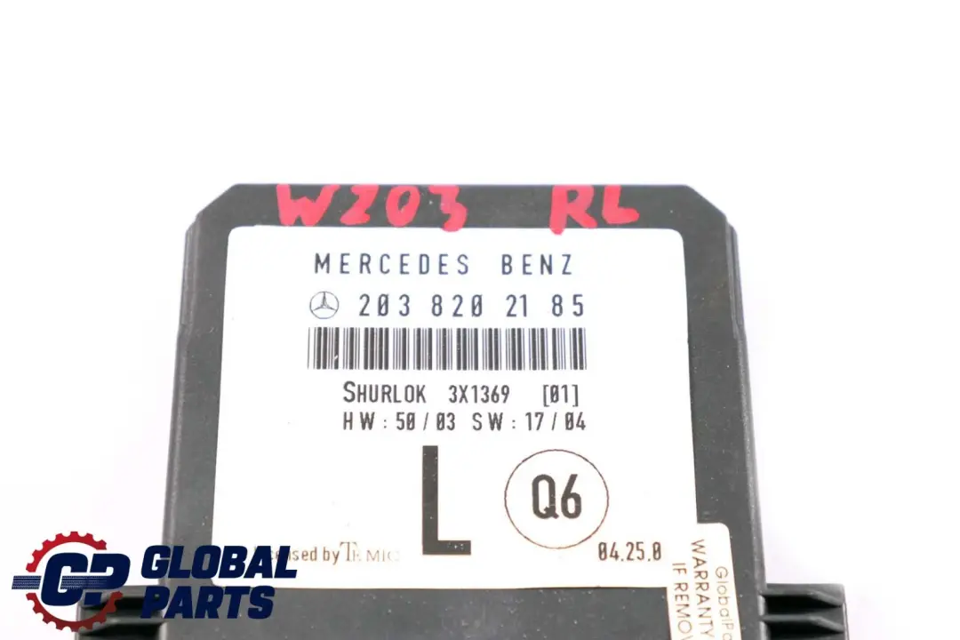 Mercedes W203 Door Control Module Rear Left N/S - SKU A2038202185 - Part number A2038202185