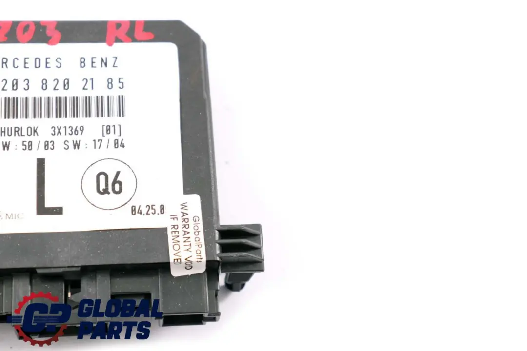 Mercedes W203 Door Control Module Rear Left N/S - SKU A2038202185 - Part number A2038202185