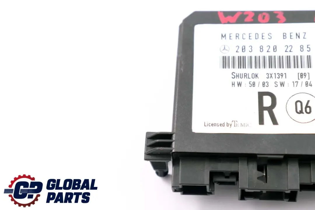  Mercedes-Benz C-Class W203 Door Control Module Right Rear O/S - SKU A2038202285 - Part number A2038202285