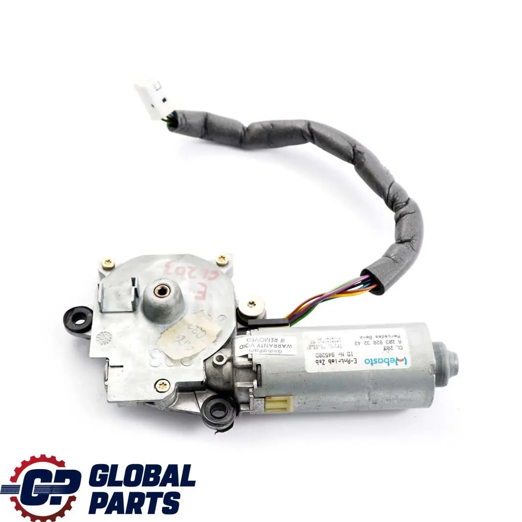Schiebedachmotor für Mercedes CL203 W211 mit Teilenummer A2038203242 Mercedes CL203 W211 Schiebedachmotor - SKU A2038203242 - Teilenummer A2038203242