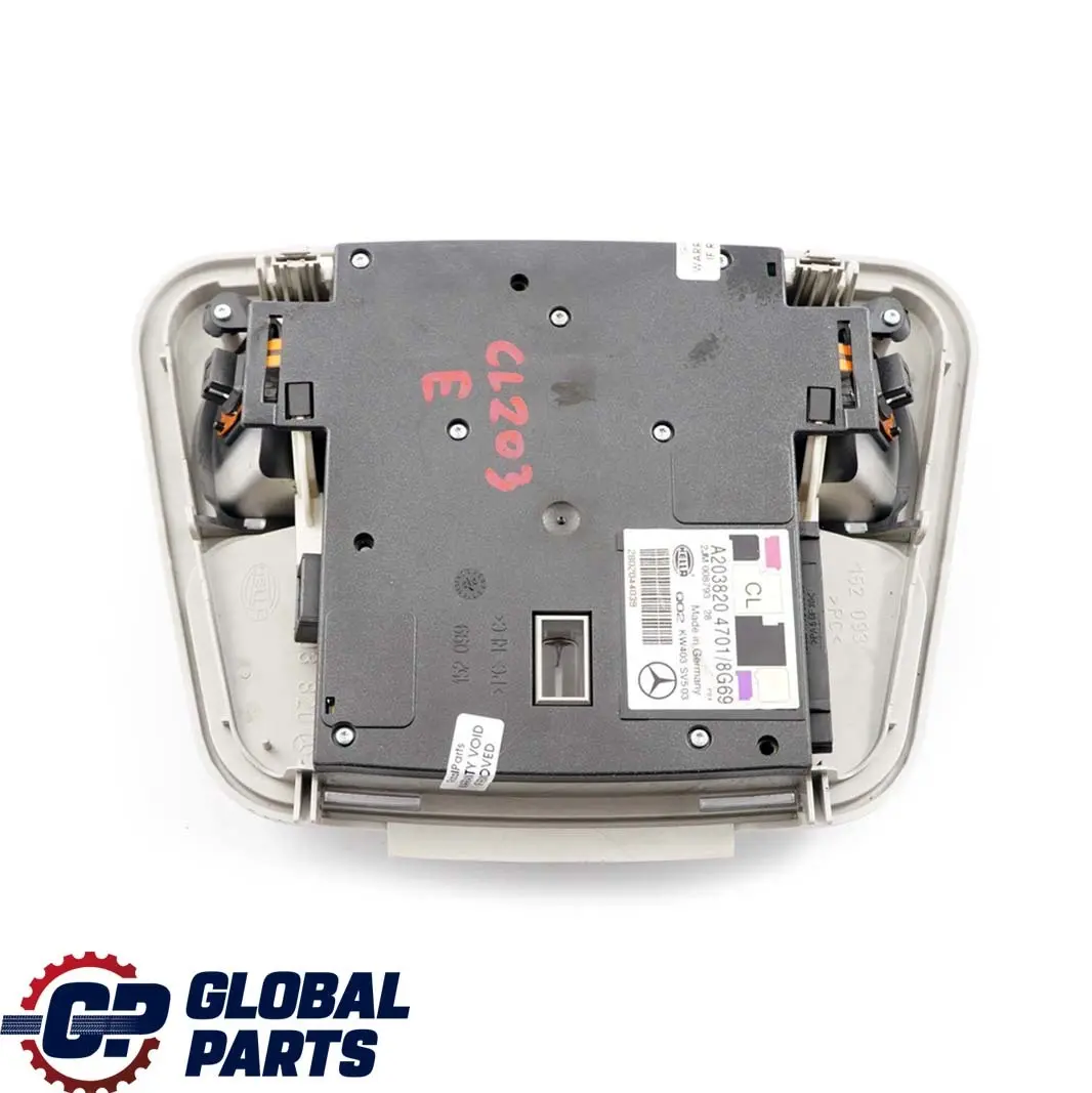  Mercedes-Benz CL203 Innenraum Dach Licht Lamp Module Grau - SKU A2038204701 - Teilenummer A2038204701