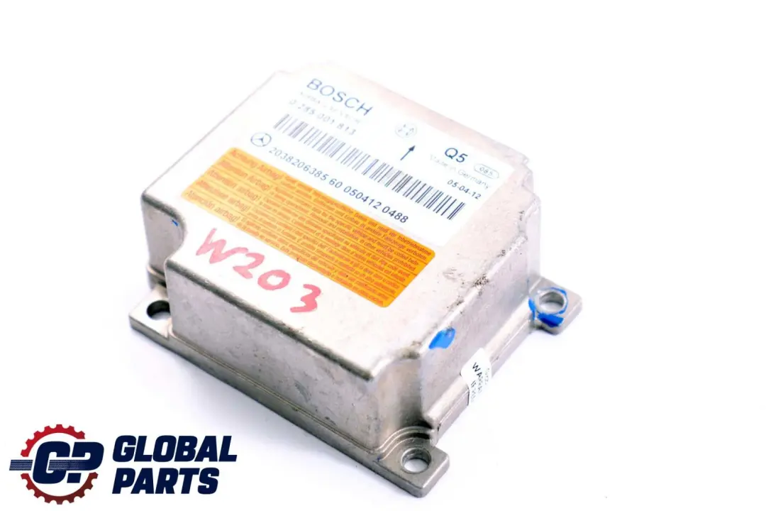  Mercedes-Benz C-Class W203 Airbag System Control Unit Module ECU - SKU A2038206385 - Part number A2038206385