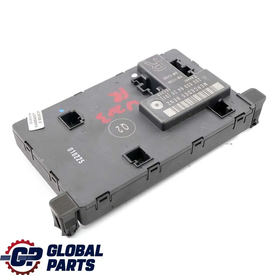  Mercedes-Benz C-Class W203 Front Right Door O/S Control Unit Module - SKU A2038206426 - Part number A2038206426