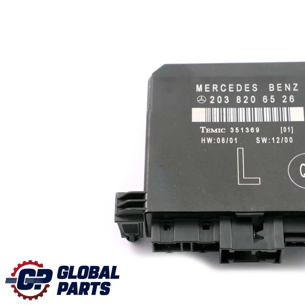  Mercedes-Benz C-Class W203 Door Control Module Unit Rear Left N/S - SKU A2038206526 - Part number A2038206526