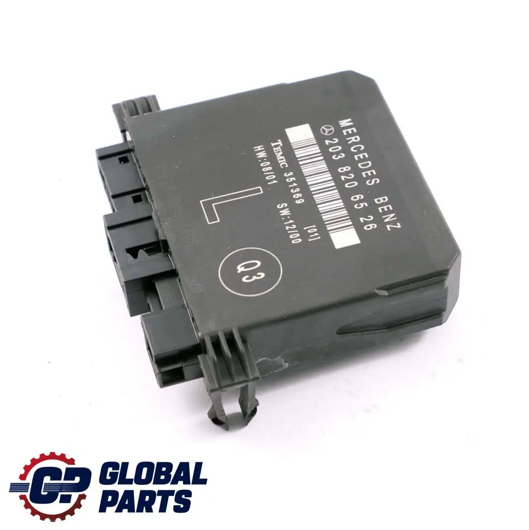  Mercedes-Benz C-Class W203 Door Control Module Unit Rear Left N/S - SKU A2038206526 - Part number A2038206526