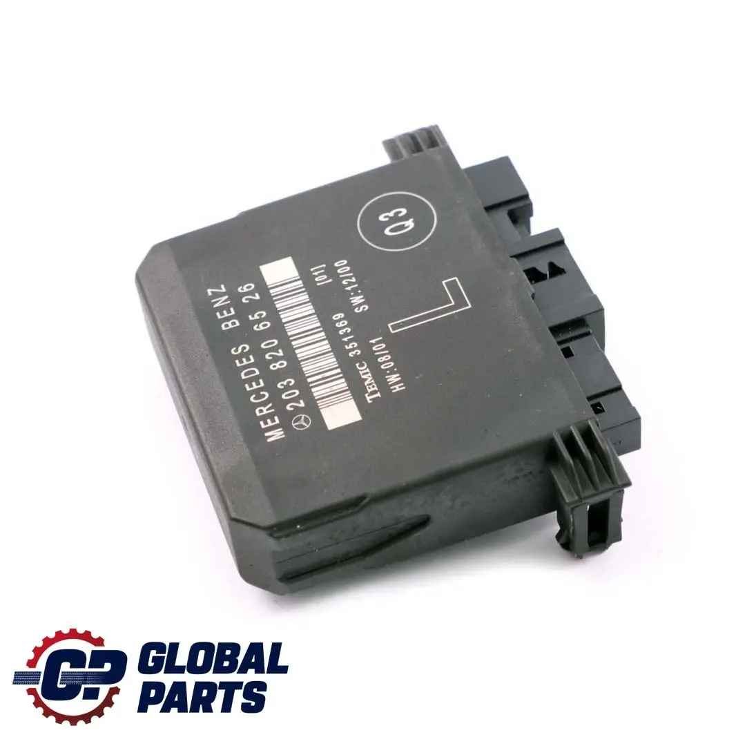  Mercedes-Benz C-Class W203 Door Control Module Unit Rear Left N/S - SKU A2038206526 - Part number A2038206526