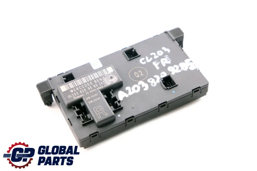 Mercedes-Benz CLC-Class CL203 Front Right O/S Door Control Module to with Part number A2038209085 Mercedes-Benz CLC-Class CL203 Front Right O/S Door Control Module - SKU A2038209285 - Part number A2038209085