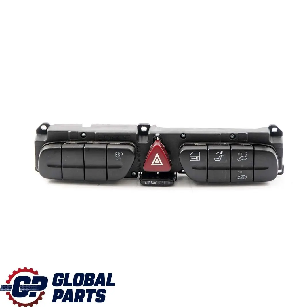 Mercedes W203 Panneau central d'interrupteur contrôle de danger ESP - SKU A2038209310 - Numéro de pièce A2038218979