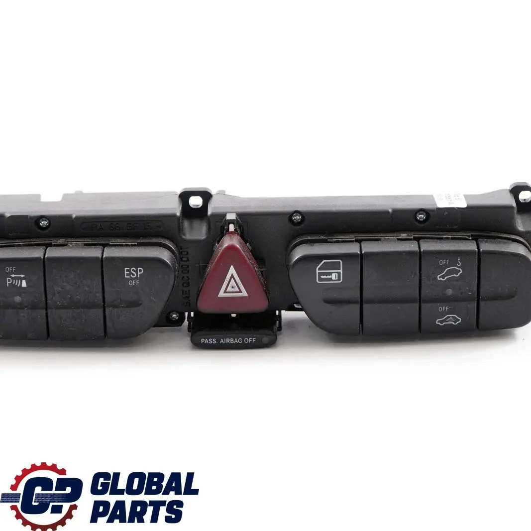  Mercedes-Benz CL203 Central Hazard Control Panel Interruptor ESP - SKU A2038218979 - Número de pieza A2038218979