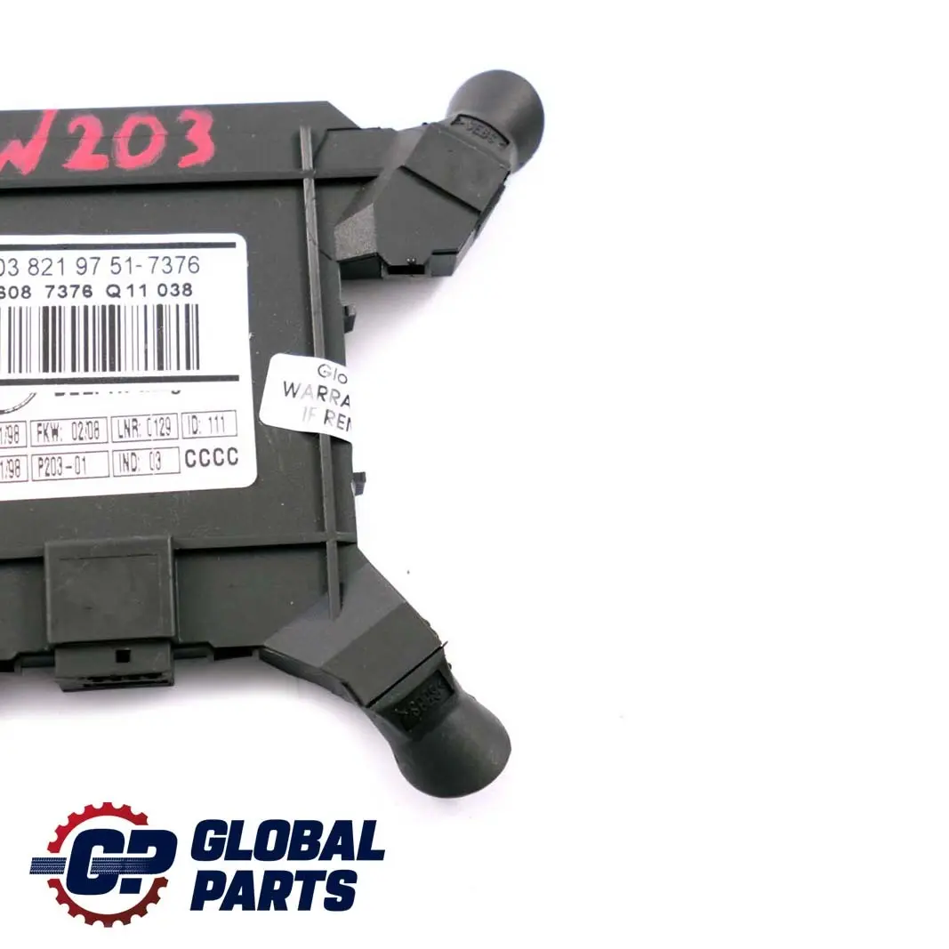  Mercedes-Benz W203 Mouvement Capteur Alarme Module - SKU A2038219751-1 - Numéro de pièce A2038219751