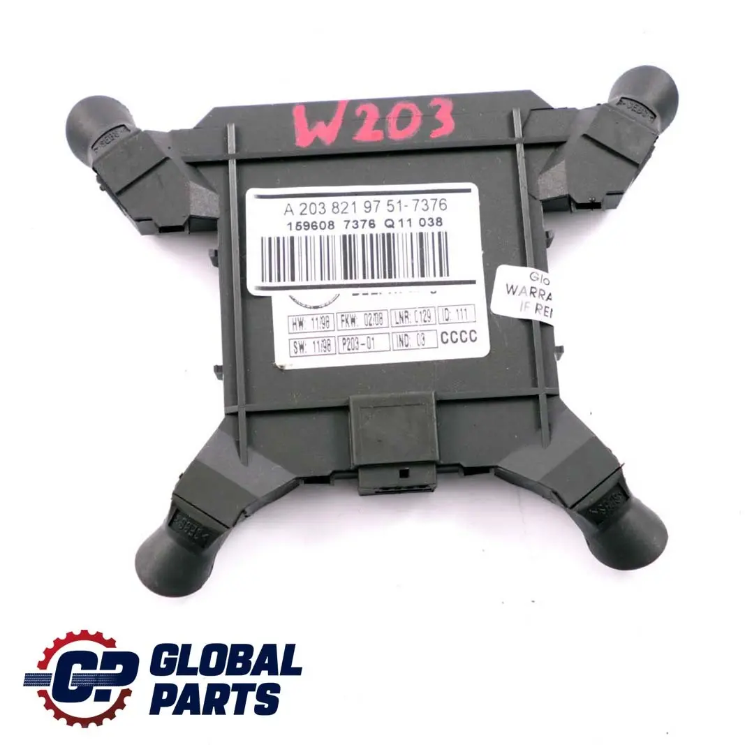  Mercedes-Benz Classe C W203 Modulo Sensore Allarme - SKU A2038219751-1 - Numero di parte A2038219751