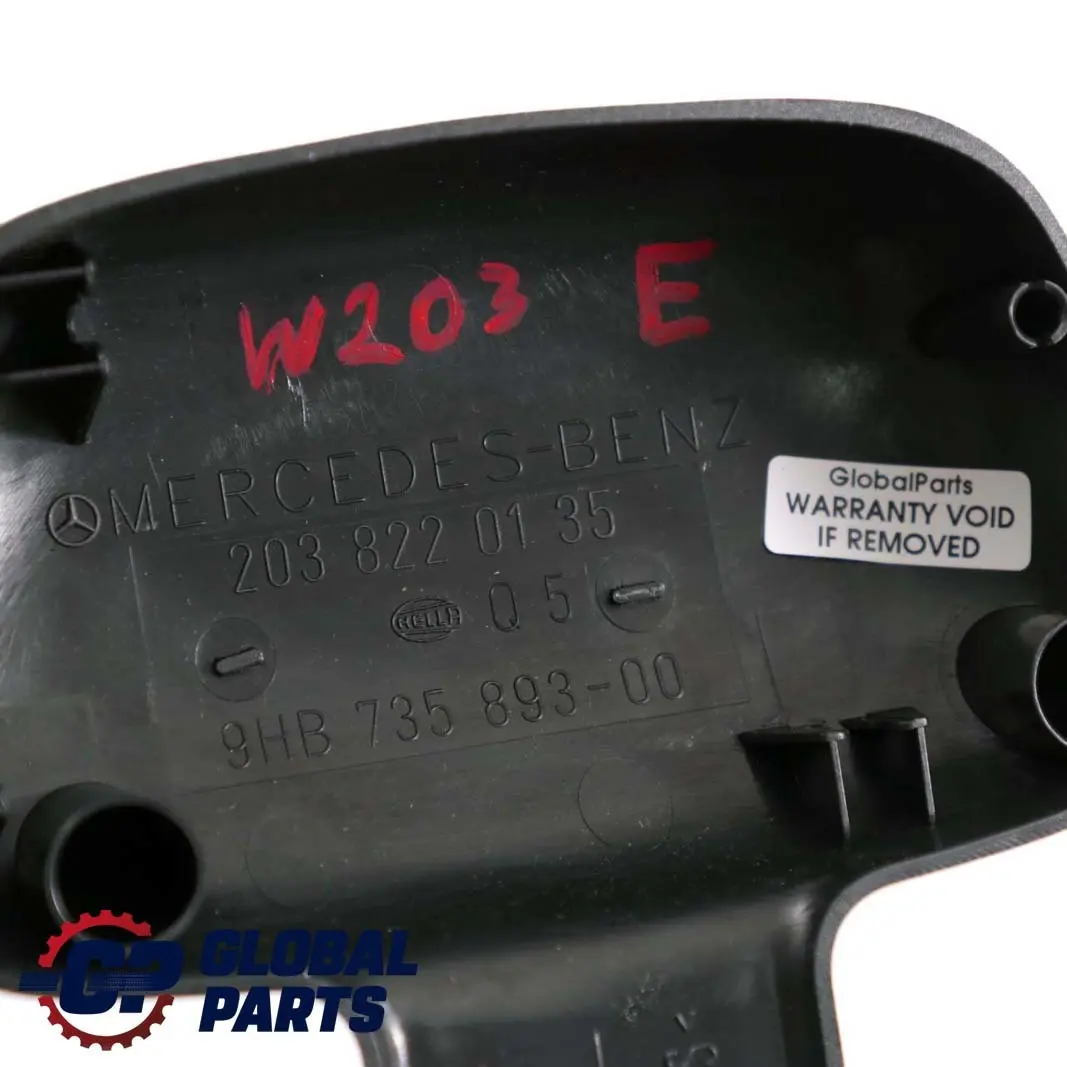 Mercedes-Benz W203 Sensore Pioggia Parabrezza Copertura per con numero di parte A2038220135 Mercedes-Benz W203 Sensore Pioggia Parabrezza Copertura - SKU A2038220135 - Numero di parte A2038220135