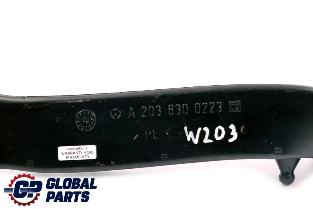  Mercedes-Benz C-Class W203 Console Air Duct Plastic Pipe Right O/S - SKU A2038300223 - Part number A2038300223