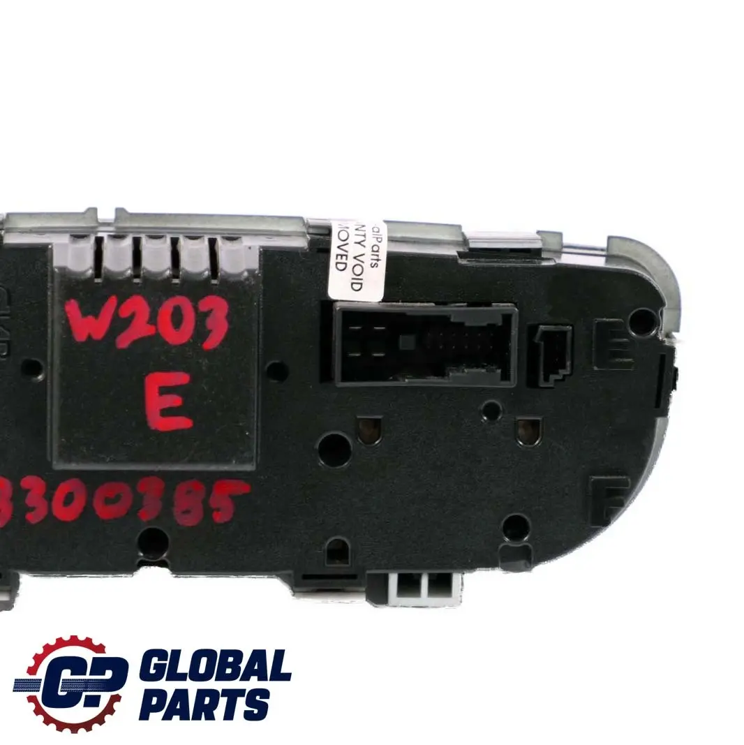 Mercedes-Benz C-Class W203 Automatic Air Conditioning Switch Control Panel to with Part number A2038300385 Mercedes-Benz C-Class W203 Automatic Air Conditioning Switch Control Panel - SKU A2038300385 - Part number A2038300385