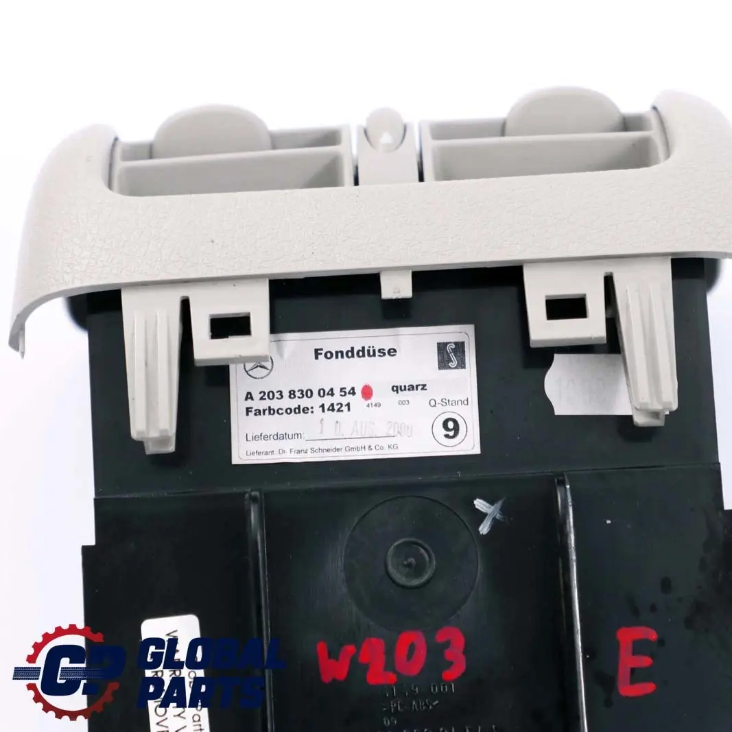  Mercedes-Benz C-Klasse W203 Lüftungsgitter Mittelkonsole Hinten - SKU A2038300454 - Teilenummer A2038300454