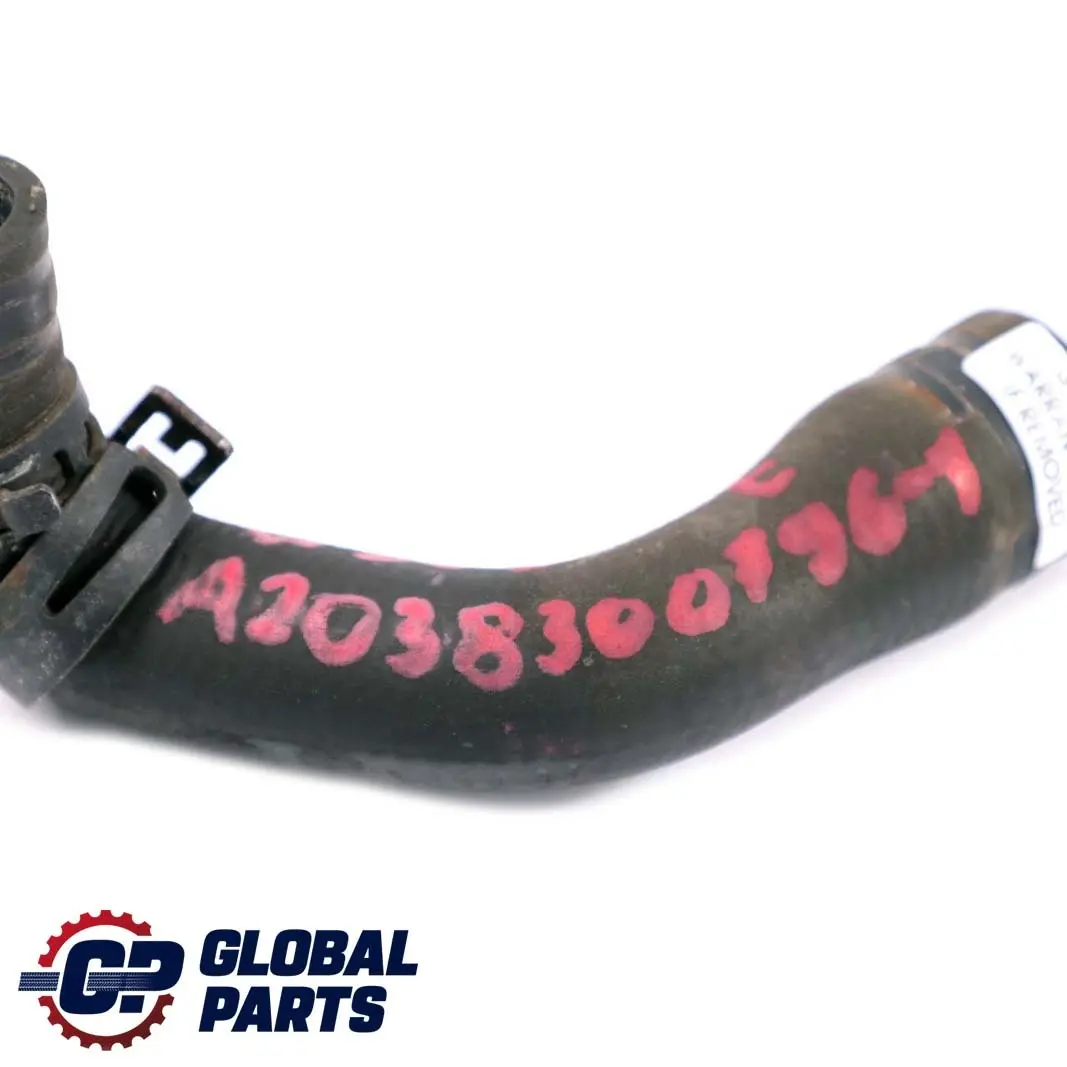  Mercedes-Benz CLK W203 W209 Eau Refroidissement Tuyau - SKU A2038300796-1 - Numéro de pièce A2038300796