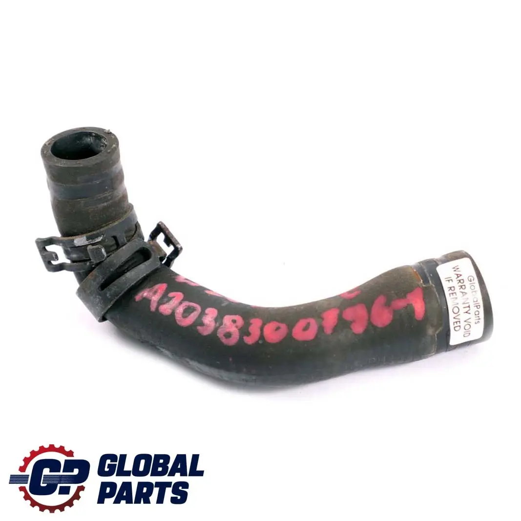  Mercedes-Benz CLK W203 W209 Eau Refroidissement Tuyau - SKU A2038300796-1 - Numéro de pièce A2038300796