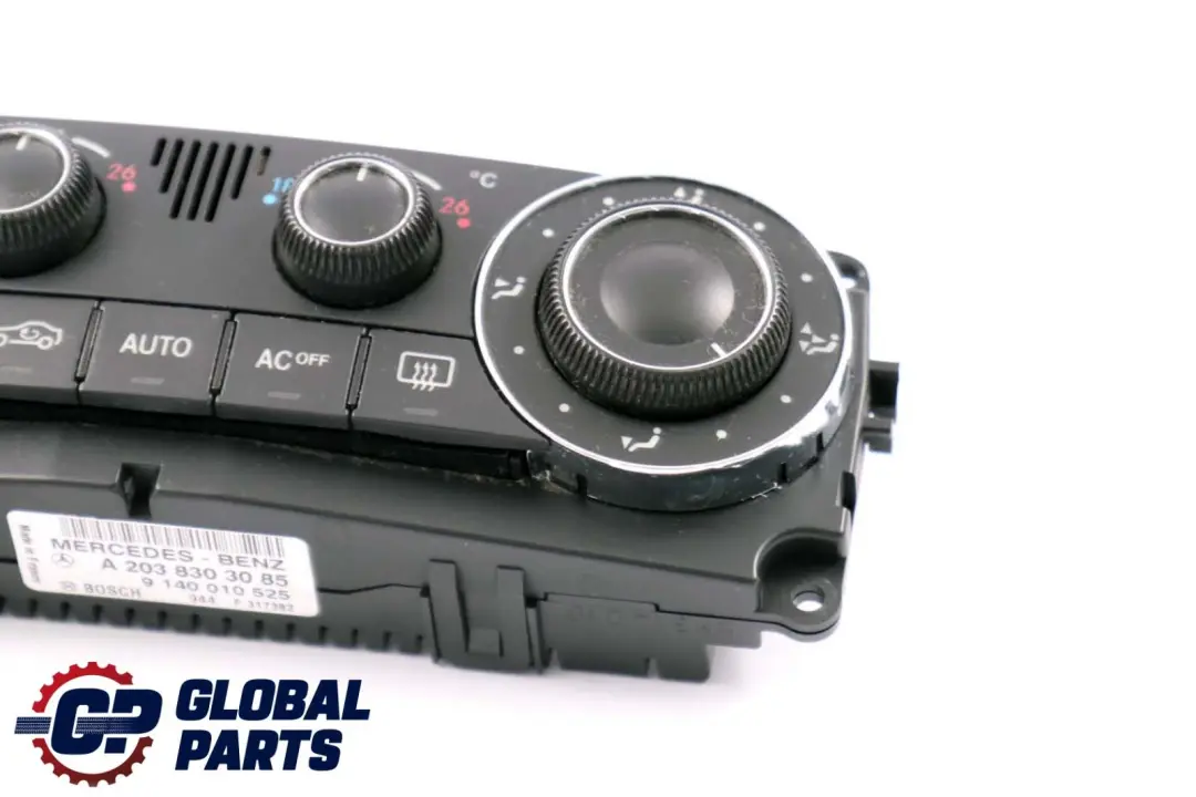  Mercedes-Benz W203 C209 Climate Heater Control Unit Switch Panel - SKU A2038303185 - Part number A2038303085