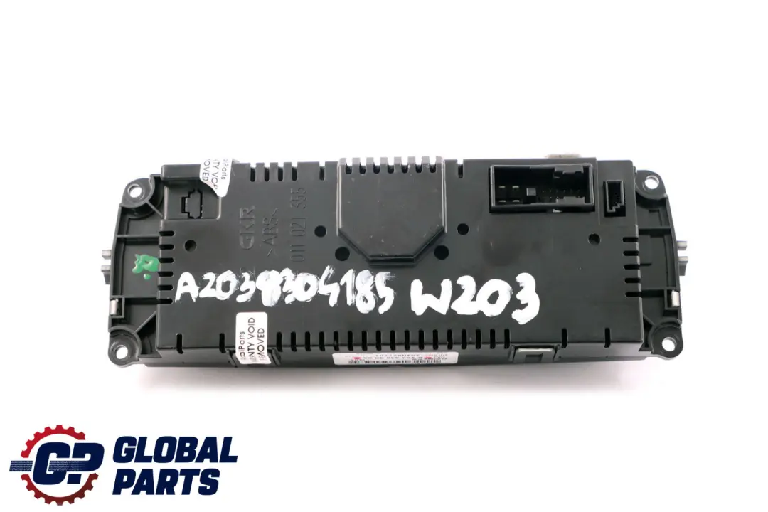 Mercedes W203 C209 Klima Heizung Steuergerät Schalter Panel A2038304085 - SKU A2038304185 - Teilenummer A2038304185