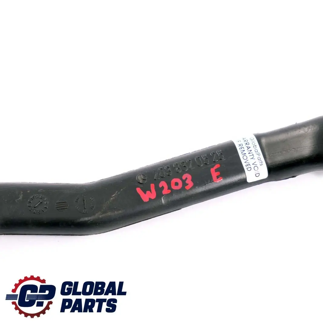 Tubo aspirazione dell'aria Raccordo centrale sinistro per Mercedes W203 con numero di parte A2038320525 Mercedes W203 Tubo aspirazione dell'aria Raccordo centrale sinistro - SKU A2038320525 - Numero di parte A2038320525